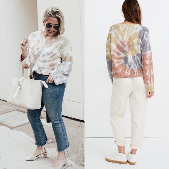 [Madewell] Tie-Dye Westford Pullover Sweater - Picture 2 of 4